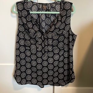 Ann Taylor Black Tank Too Blouse